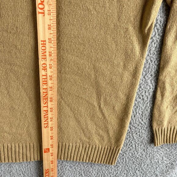 NEW Vintage Eddie Bauer Sweater Mens Extra Large‎ Beige Lambs Wool Smart Fabric - Picture 14 of 15